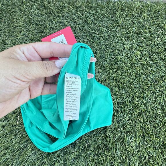 NWT SPANX Bikini Bottom Size Medium Mystic Green Swim Shaping Womens Swimwear - Picture 5 of 6